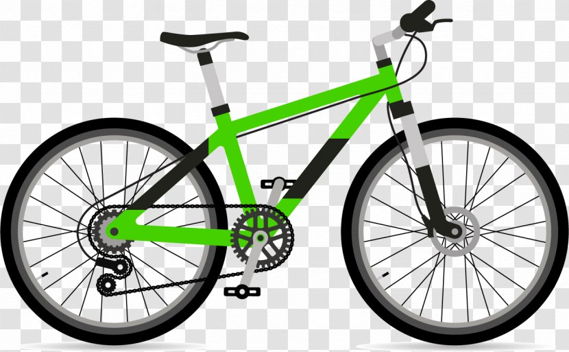 Bicycle Suspension Mountain Bike Frame Raleigh Company - Green Sports Tyres Transparent PNG