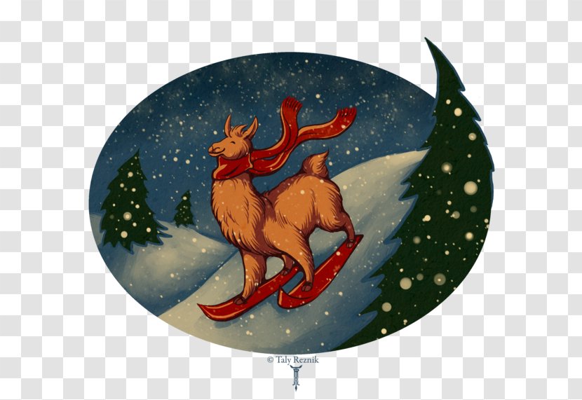 Reindeer Christmas Ornament Character - Vertebrate Transparent PNG