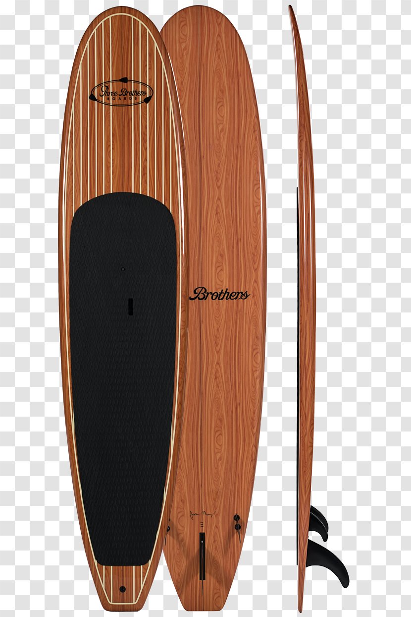 Standup Paddleboarding Wood Surfboard - Longboard Transparent PNG