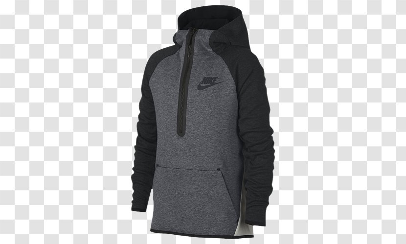 Hoodie Polar Fleece Zipper Sweater Nike - Tracksuit - Half Zip For Boys Transparent PNG