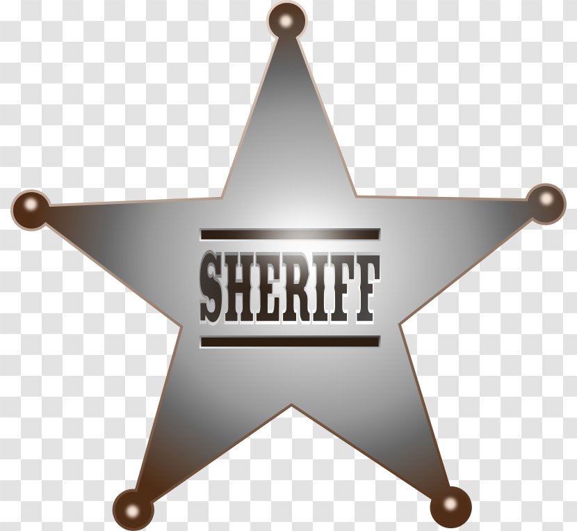 Badge Sheriff Clip Art - Public Domain - Western Cliparts Transparent PNG