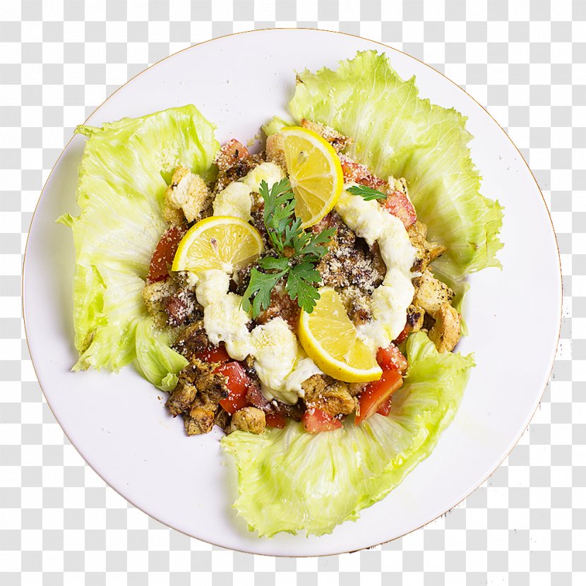 Chicken Salad Barbecue Vegetarian Cuisine Recipe - Dish Transparent PNG