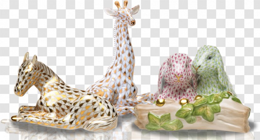 Giraffe Herend Bunny Figurine Porcelain Manufactory Transparent PNG