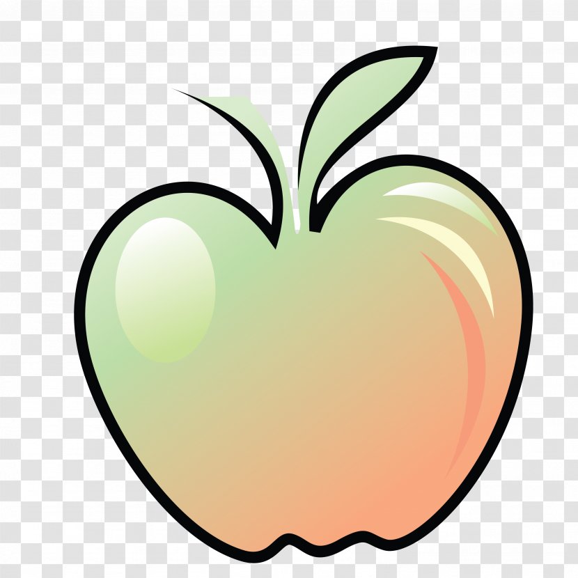 Apple Pen Computer File - Vector Color Simple Fruit Transparent PNG