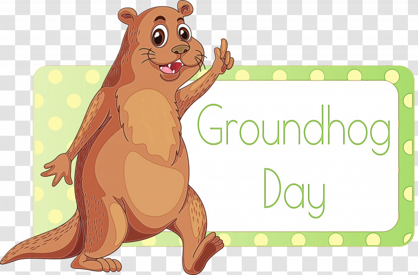 Cartoon Animal Figure Brown Bear Bear Groundhog Transparent PNG