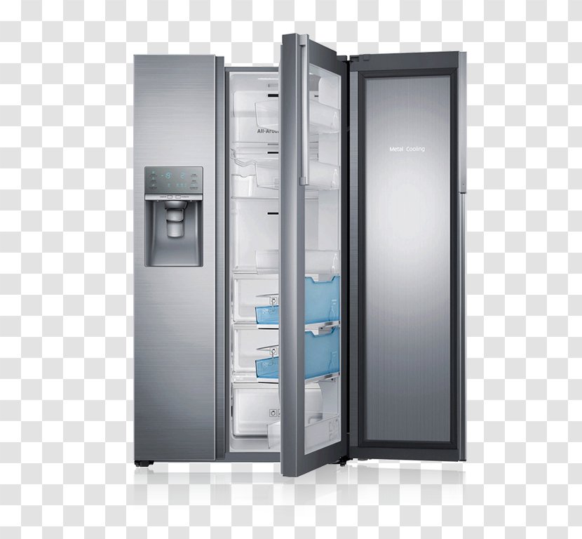 Samsung RH22H9010 Food ShowCase RH77H90507H Refrigerator Stainless Steel - Enclosure Transparent PNG