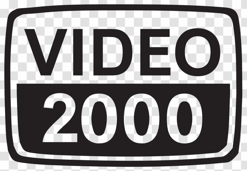 Video 2000 VHS Cassette Recording - Magnetic Tape - Videotape Transparent PNG