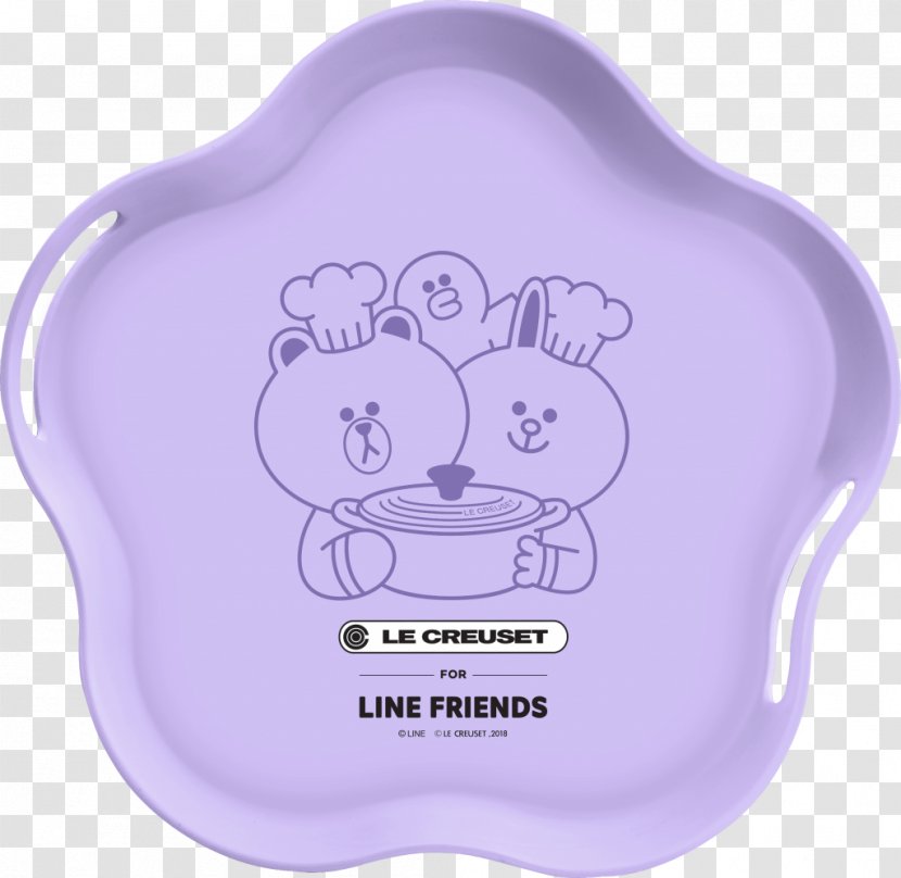 Line Friends Le Creuset 7-Eleven Chinese New Year - Purple Transparent PNG