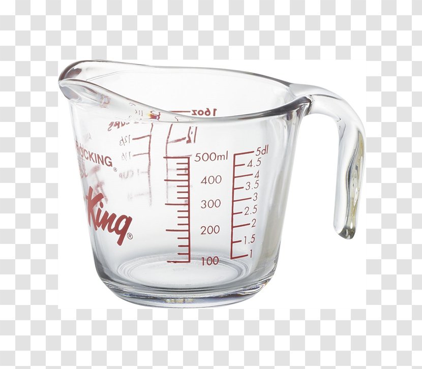 Measuring Cup Fire-King Anchor Hocking Glass - Serveware Transparent PNG