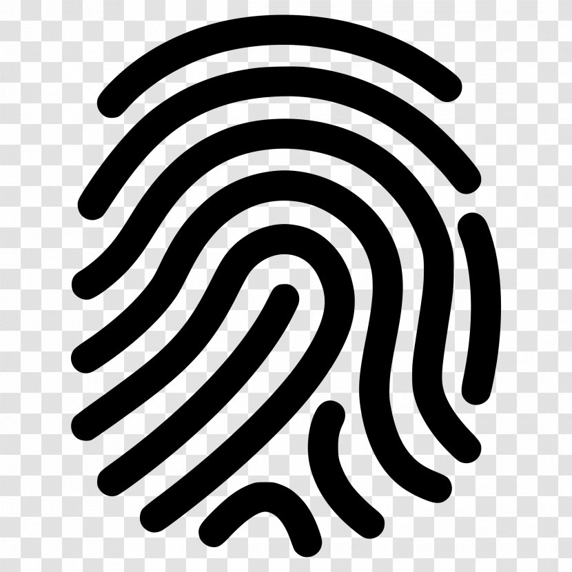Fingerprint Biometrics Clip Art - Friction - Black And White Transparent PNG