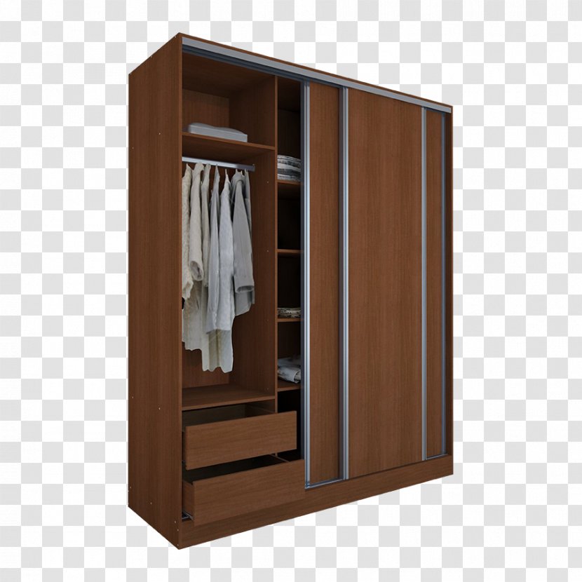 Particle Board Sliding Door Closet Armoires & Wardrobes Drawer - Table Transparent PNG