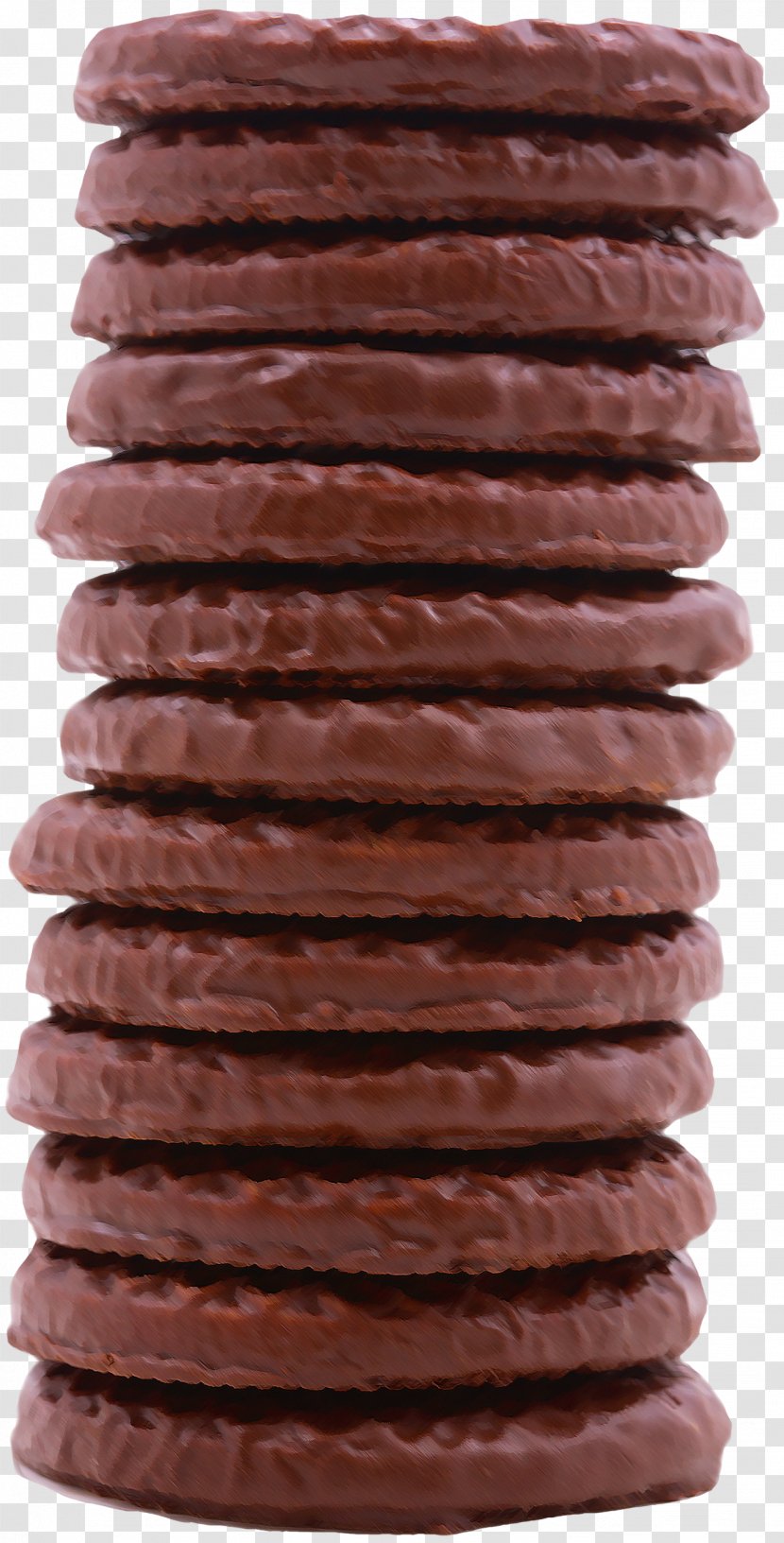 Chocolate Truffle White Chip Cookie - Stacked Cookies Transparent PNG