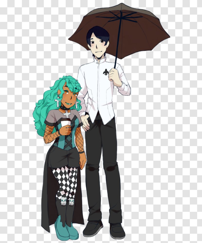 Persona 5 DeviantArt Fan Art Character - Cartoon - Rain Couple Transparent PNG