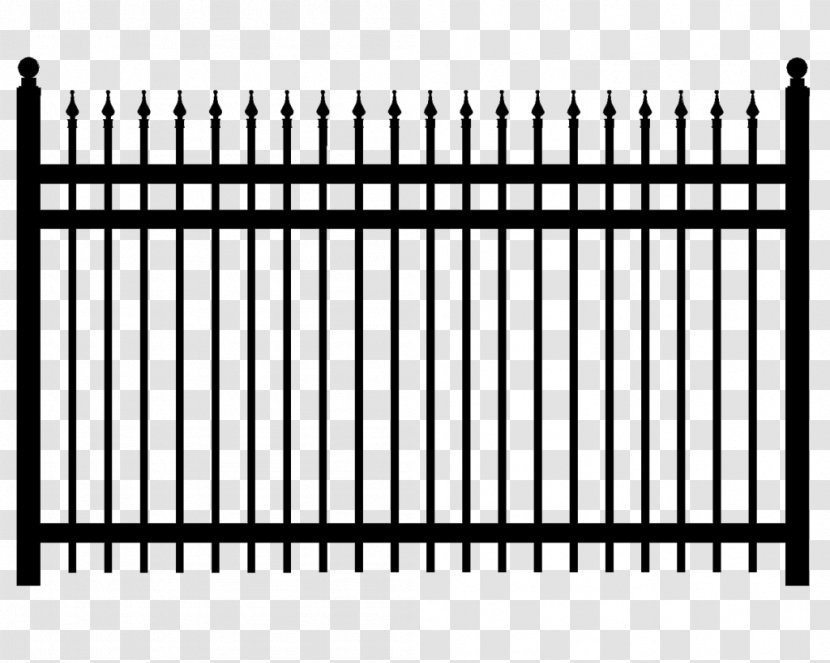 Synthetic Fence Aluminum Fencing Wrought Iron Gate - Cartoon Transparent PNG