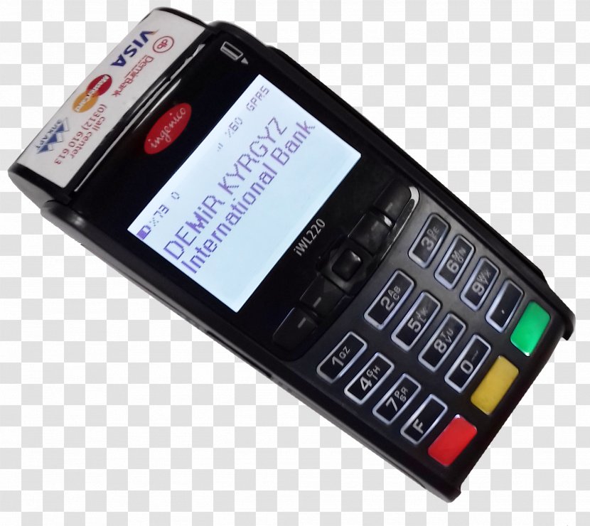 Smartphone Feature Phone Point Of Sale Bank Payment Terminal - Cellular Network - Pos Transparent PNG