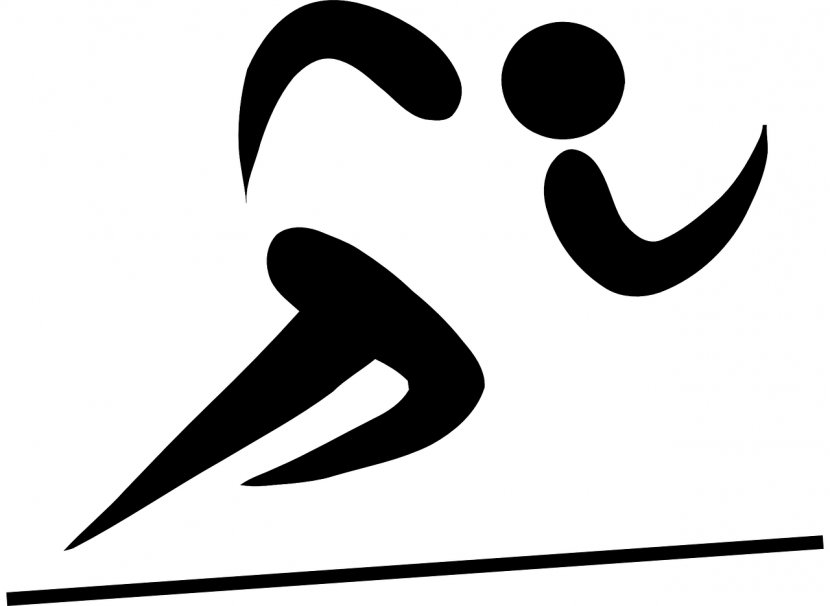 Sprint Running Can Stock Photo Clip Art - Black And White - Fitness Symbol Cliparts Transparent PNG