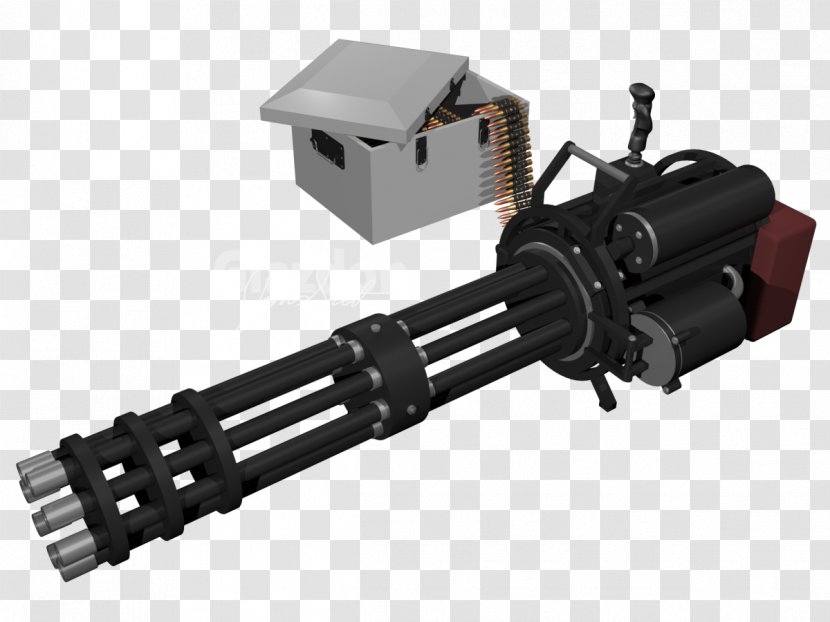 Machine Gun Minigun Bullet Gatling Weapon Transparent PNG