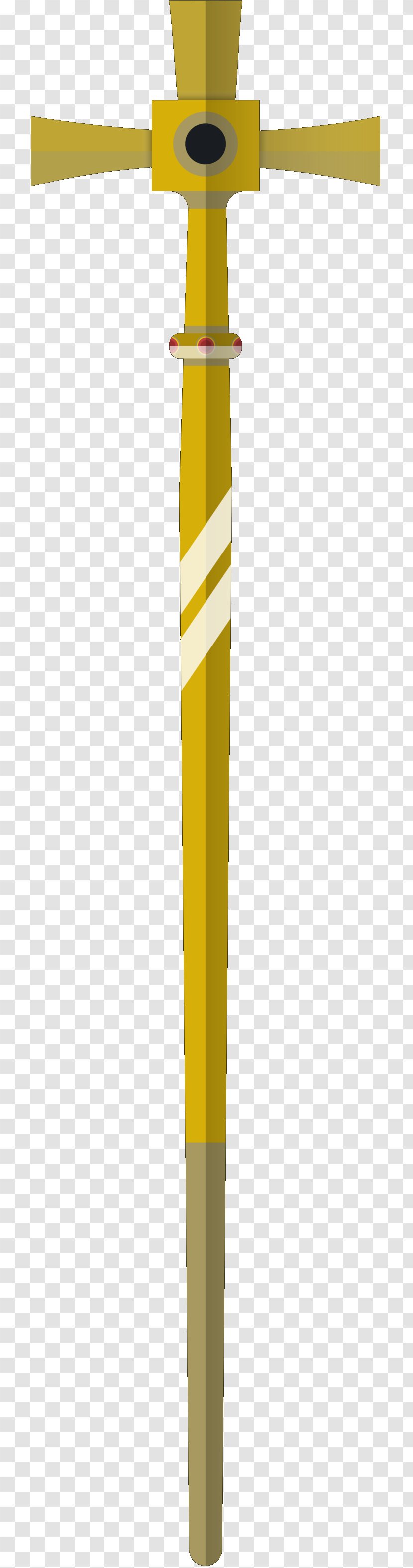 Pickaxe Angle Line Product Design - Yellow Transparent PNG