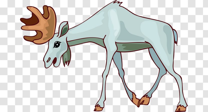 Reindeer Moose Goat Drawing Clip Art - Joint Transparent PNG