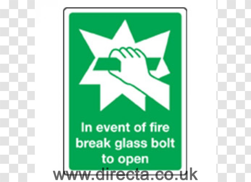 Fire Safety Exit Sign Escape - Grass - Glass Break Transparent PNG
