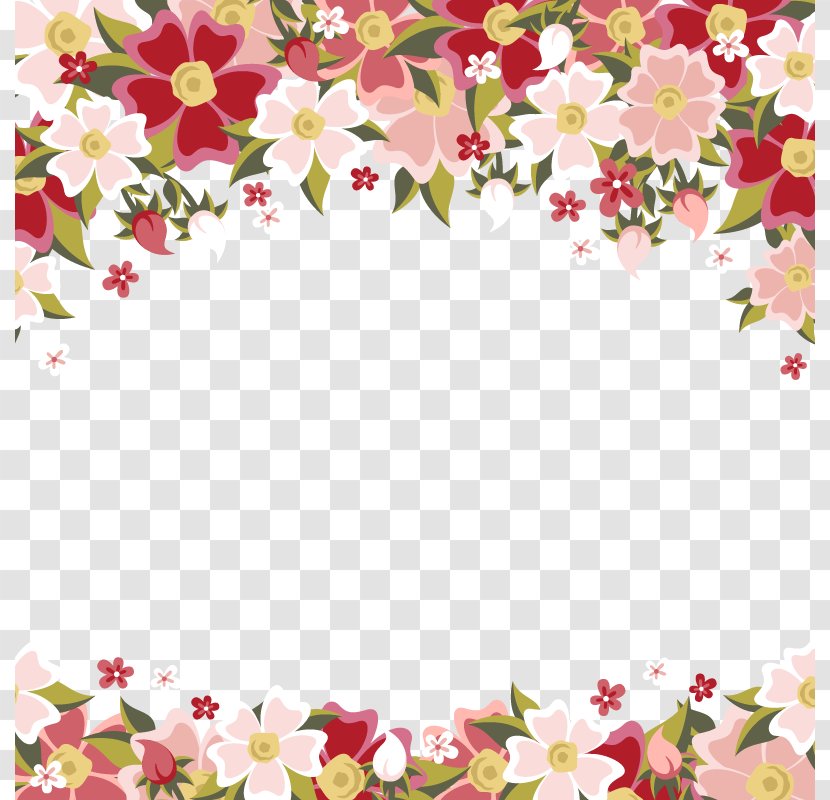 Flower Microsoft PowerPoint Template Ppt Floral Design - Vector Bright Flowers Transparent PNG