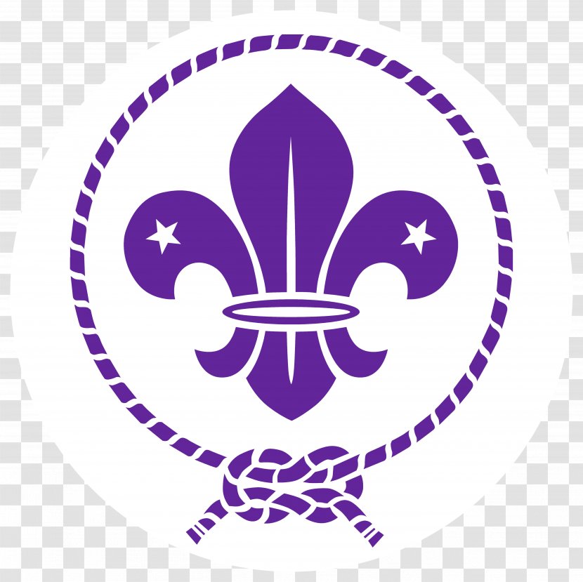 World Organization Of The Scout Movement Scouting For Boys Fleur-de-lis Emblem - Robert Badenpowell - Violet Transparent PNG