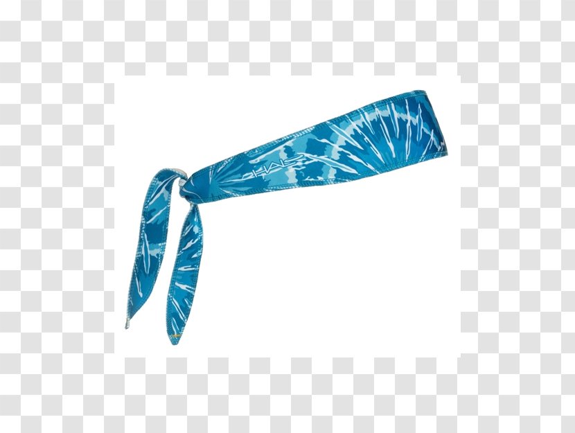 Headband Necktie Tie-dye Blue Wristband - Svettband Transparent PNG