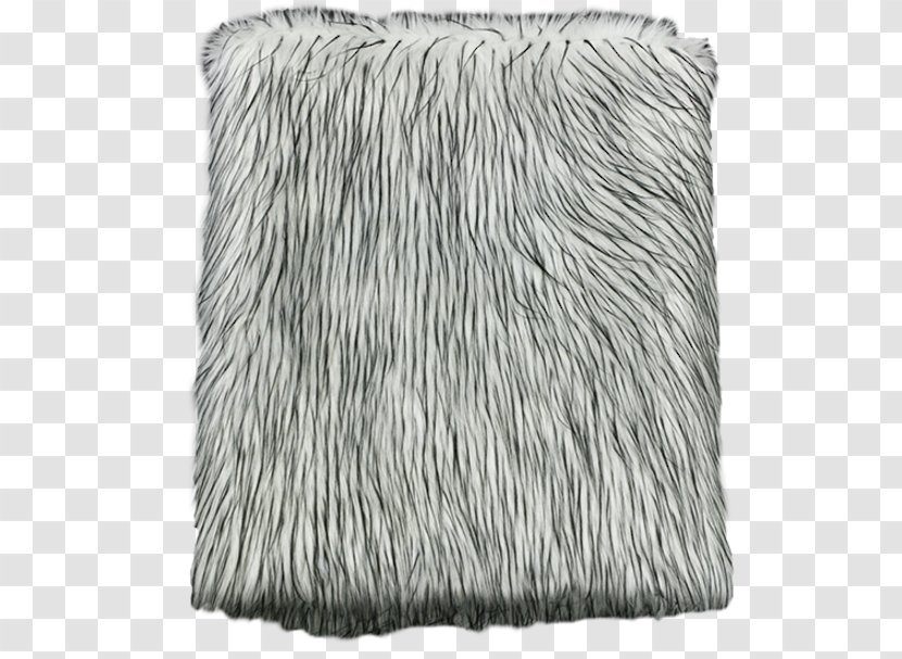 Fake Fur Blanket Raccoon Linen - White Transparent PNG