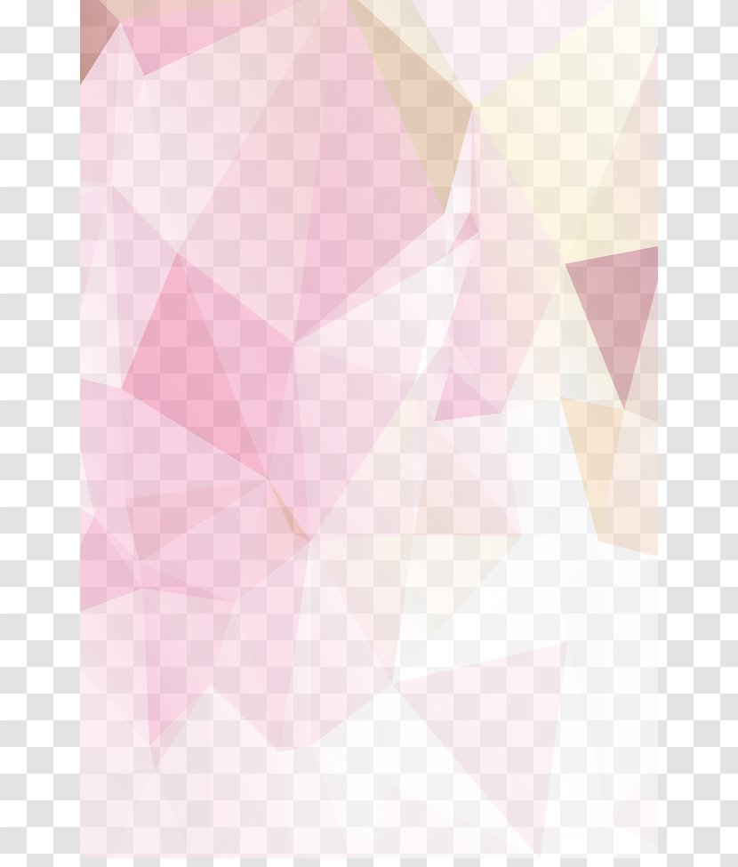 Triangle Textile Pink Pattern - Geometric Background Material Transparent PNG