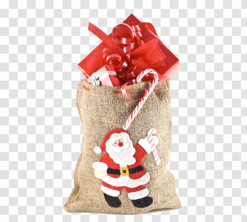 Christmas Stocking Gift Idea Child - Santa Claus Transparent PNG
