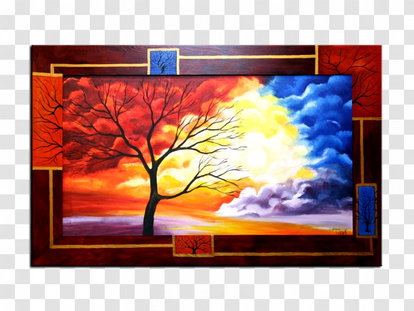Painting Picture Frames Acrylic Paint Window - Sky Transparent PNG