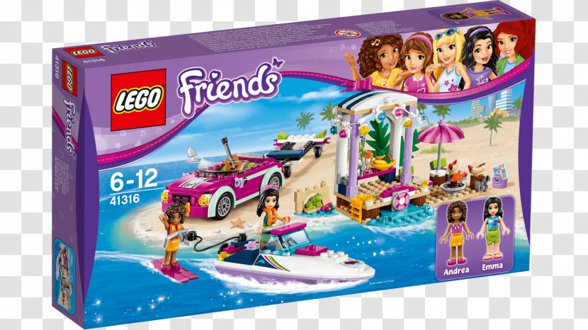 LEGO 41316 Friends Andrea's Speedboat Transporter Toy Lego City - Certified Store Bricks World Ngee Ann Transparent PNG