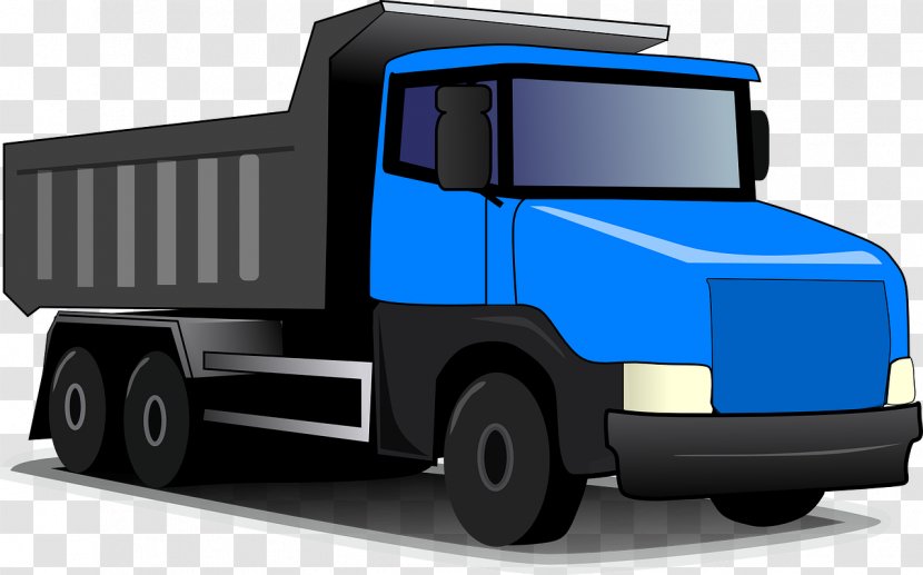 Pickup Truck Dump Car Clip Art - Automotive Design - Blue Transparent PNG