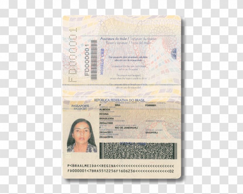 United States Passport Brazilian - Brazil Transparent PNG