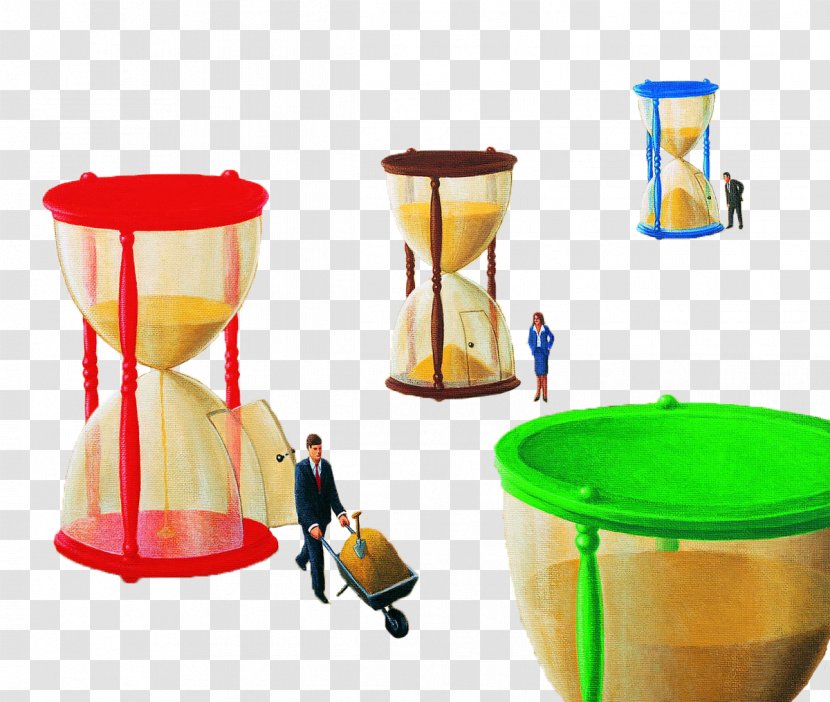 Research Time - Stool - Hourglass At Busy People Transparent PNG