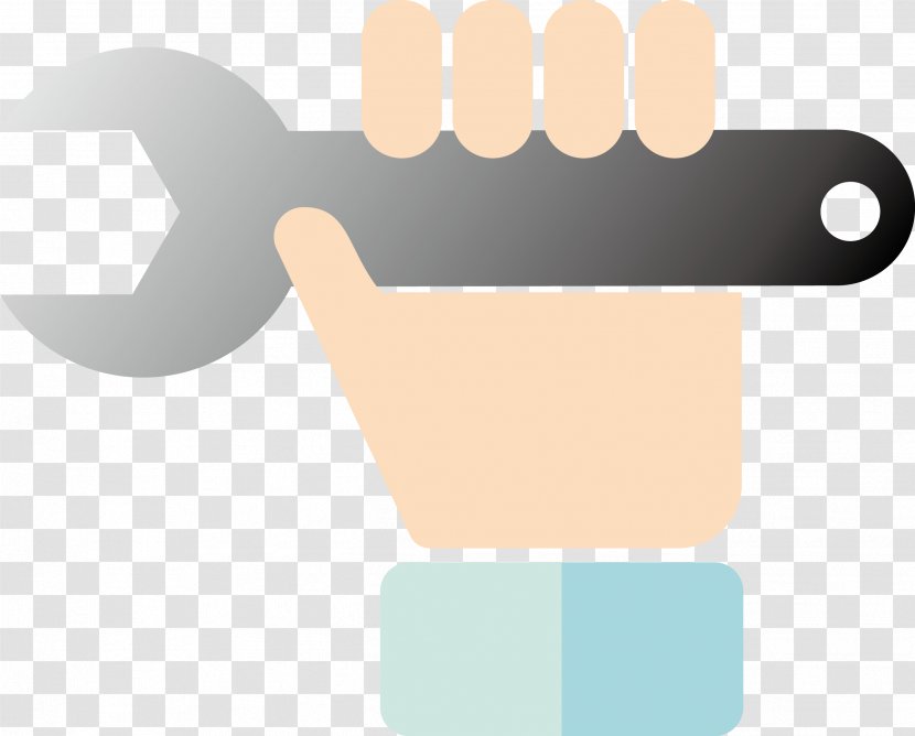 Brand Thumb Material - Hand - Vector Wrench Transparent PNG