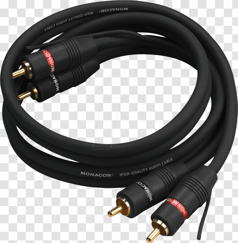 RCA Connector Electrical Cable Earthing System Vehicle Audio High Fidelity - Stereophonic Sound - Kabel Transparent PNG