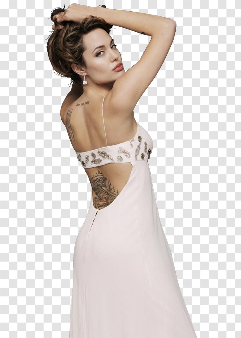 Pernambuco Wedding Dress PhotoScape - Silhouette - Angelina Jolie Transparent PNG