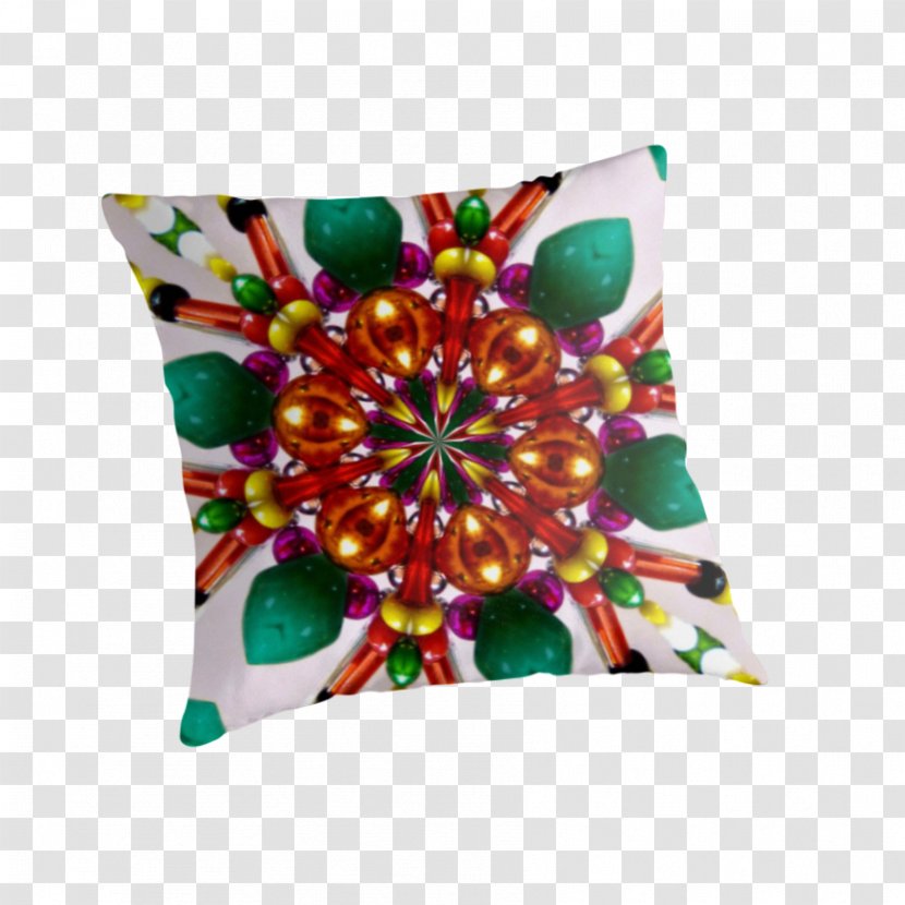 Throw Pillows Cushion Season Symbol - Red Mandala Transparent PNG