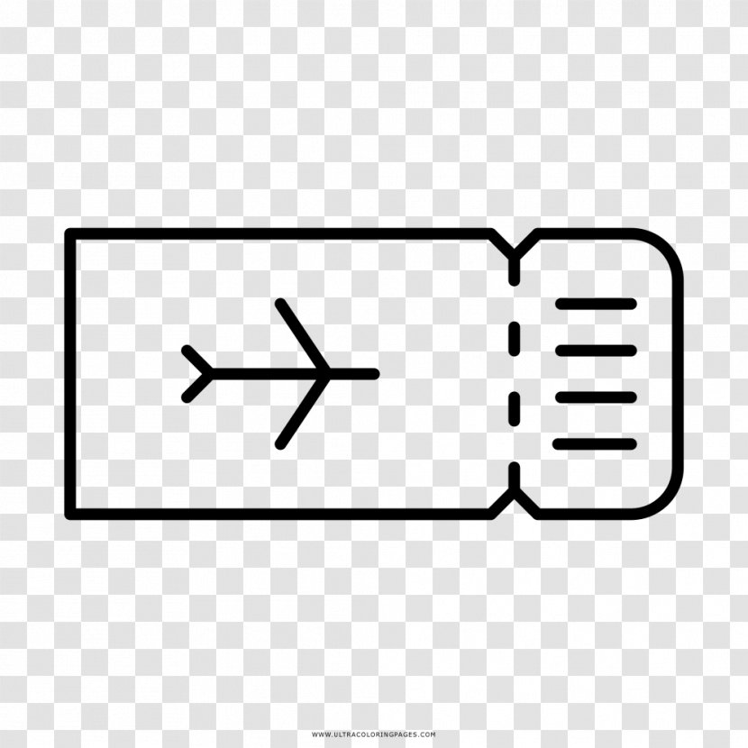 Airplane Flight Airline Ticket Drawing - Silhouette Transparent PNG