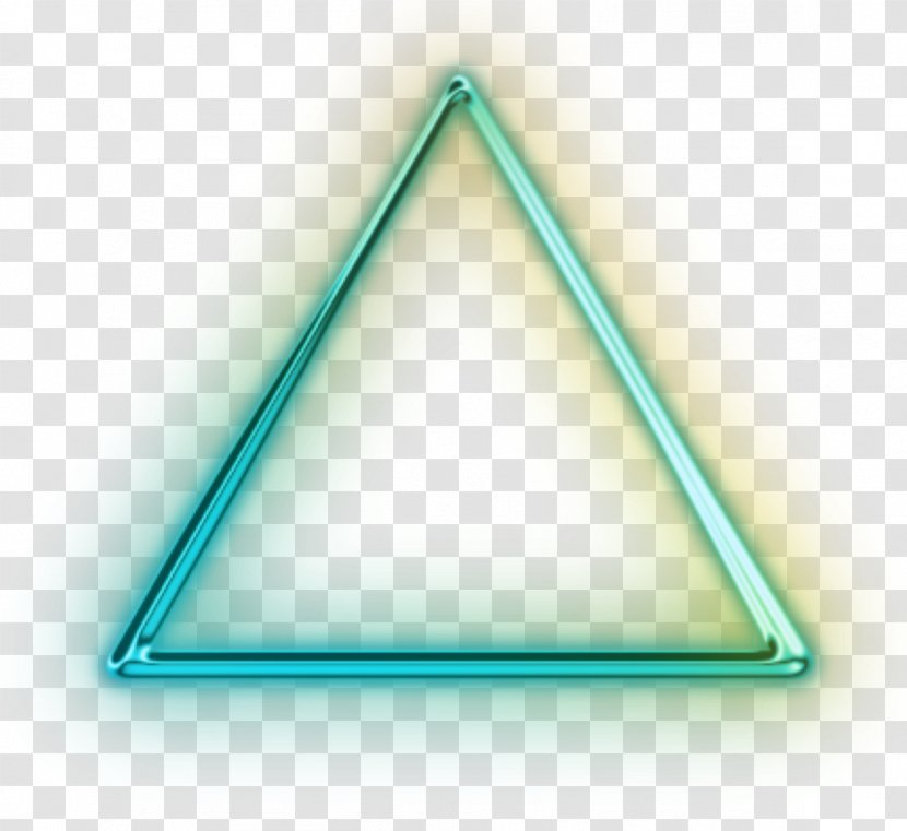 Triangle Green C-Life Marketing Turquoise - Sticker - NEON Transparent PNG