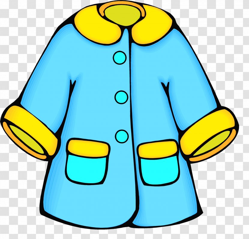 Watercolor Cartoon - Presentation - Outerwear Yellow Transparent PNG