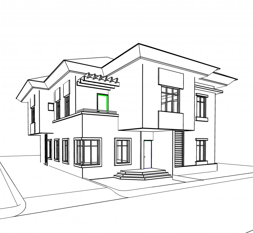 House Drawing Tutorial  How to draw a House step by step