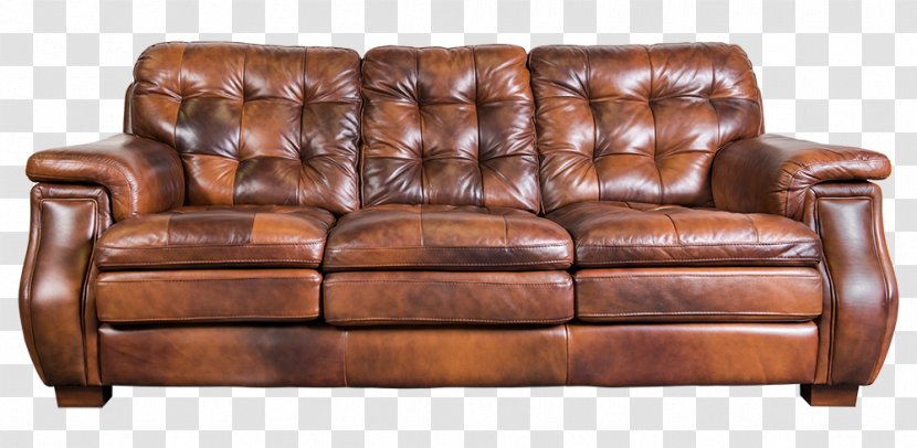 Loveseat Brown Caramel Color Recliner - Leather - Living Room Furniture Transparent PNG