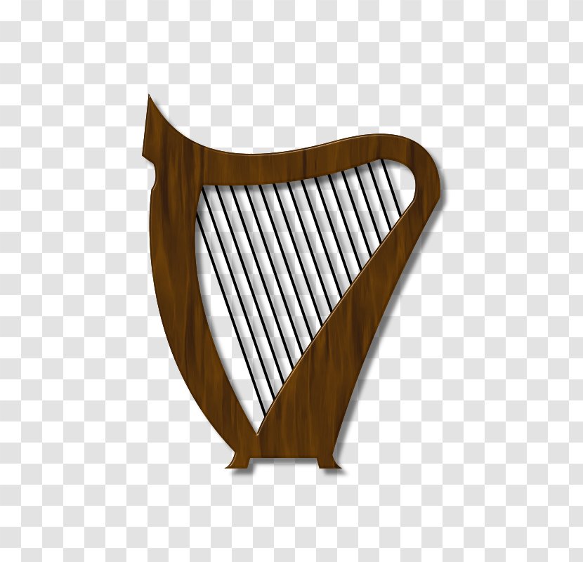 Celtic Harp Musical Instrument - Cartoon Transparent PNG