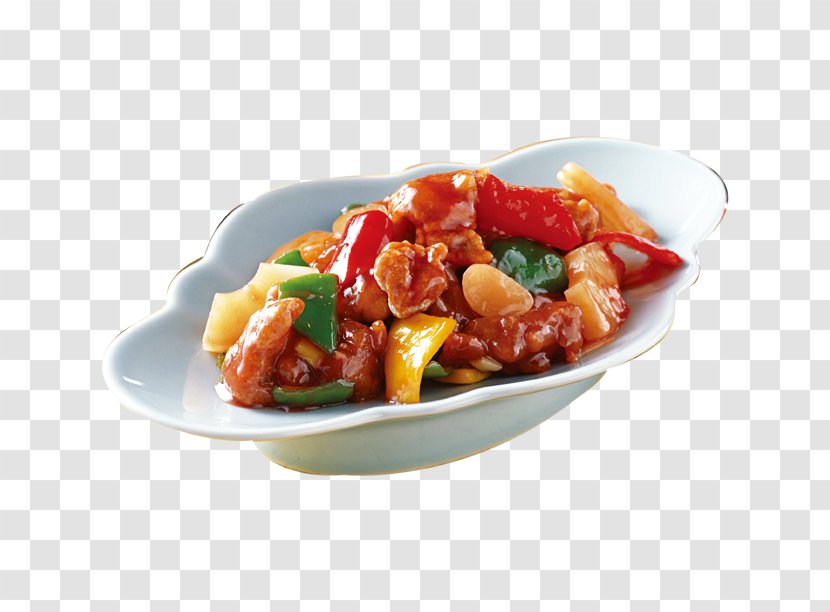 Chinese Cuisine Asian Easton Buffet Tiffin Carrier Food - Hors Doeuvre - Ribs Pineapple Transparent PNG