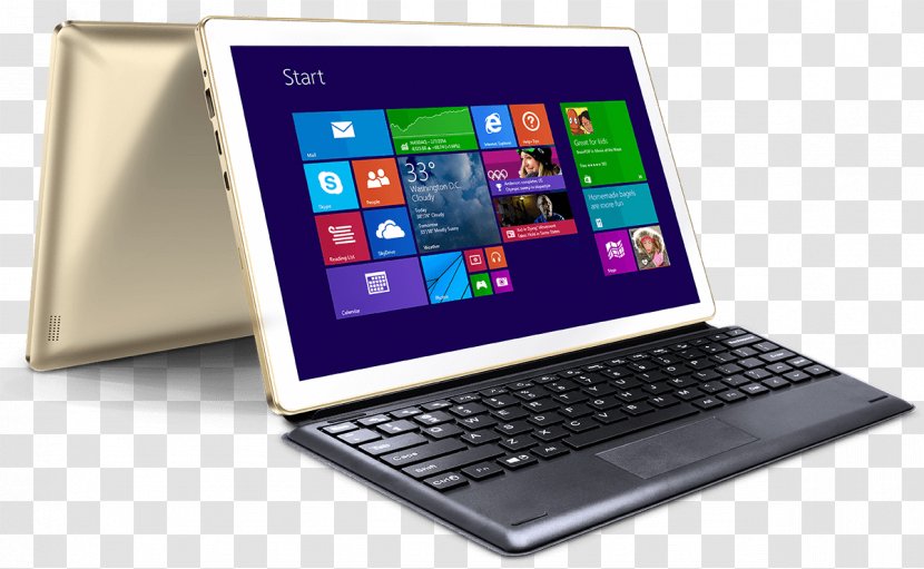 Netbook Laptop Tablet Computers 2-in-1 PC InnJoo LeapBook A100 - Windows 10 - Computer Transparent PNG