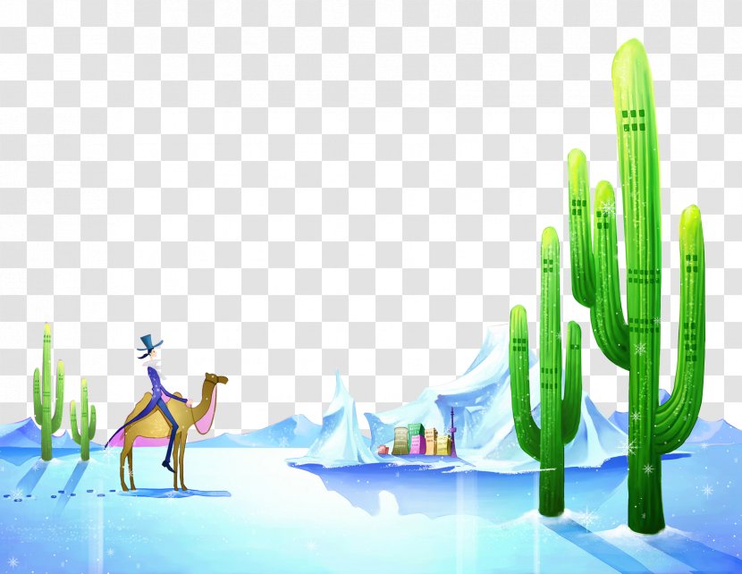 Poster Cartoon Illustration - Television Show - Cactus Background Transparent PNG