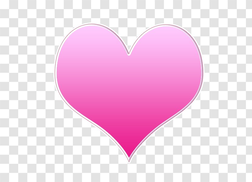 Pink M Heart - Magenta - Love Transparent PNG