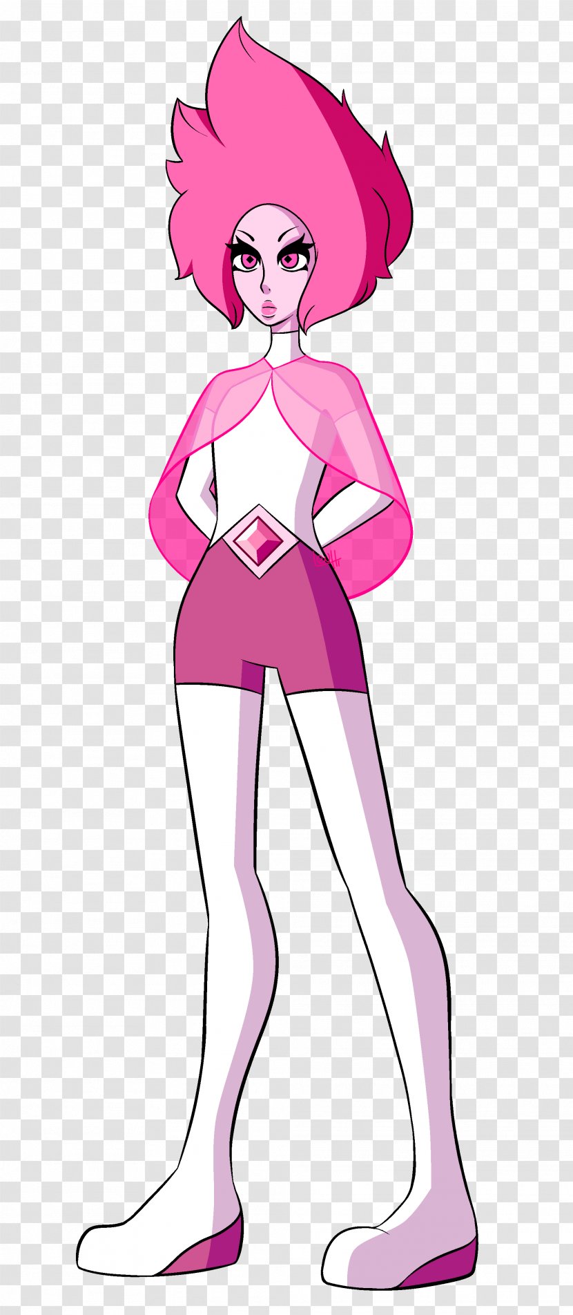 Steven Universe Pink Diamond Art - Frame - Light Transparent PNG